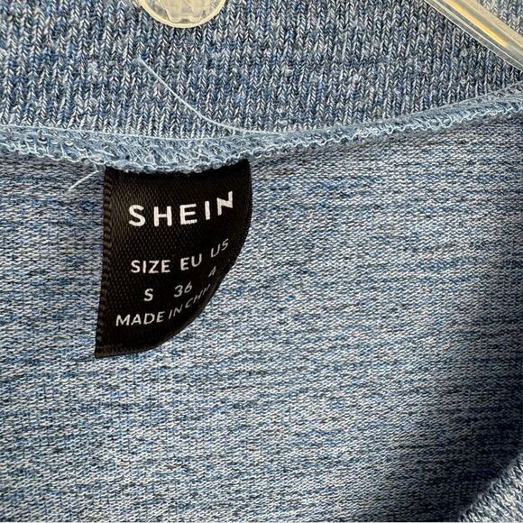 SHEIN 3-Pc Knit Set Cardigan Skirt and Tank in Blue Women’s Size S - Picture 6 of 8